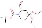 (2S)-4,4-Diethoxypiperidine-2-carboxaldehyde, N1-BOC protected