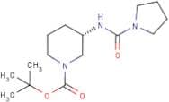 (3S)-3-{[(Pyrrolidin-1-yl)carbonyl]amino}piperidine, N1-BOC protected