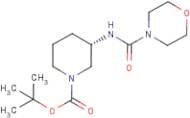 (3S)-3-{[(Morpholin-4-yl)carbonyl]amino}piperidine, N1-BOC protected