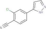 2-Chloro-4-(1H-pyrazol-5-yl)benzonitrile