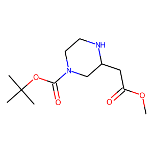 3-(2-Methoxy-2-oxoethyl)piperazine, N1-BOC protected