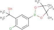 2-[2-Chloro-5-(4,4,5,5-tetramethyl-1,3,2-dioxaborolan-2-yl)phenyl]propan-2-ol