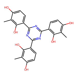 4,4'.4''-(1,3,5-triazine-2,4,6-triyl)tris-(2-methylbenzene-1,3-diol)