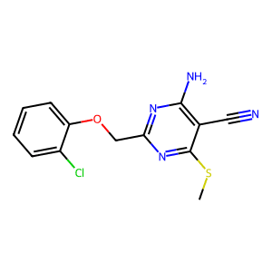 4-Amino-2-[(2-chlorophenoxy)methyl]-6-methylsulfanylpyrimidine-5-carbonitrile