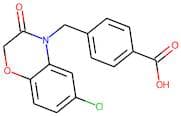 4-[(6-Chloro-2,3-dihydro-3-oxo-4H-1,4-benzoxazin-4-yl)methyl]benzoic acid