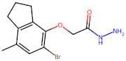 2-[(5-Bromo-7-methyl-2,3-dihydro-1H-inden-4-yl)oxy] acetohydrazide