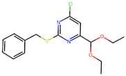 2-Benzylsulfanyl-4-chloro-6-diethoxymethylpyrimidine