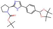 (S)-tert-Butyl 2-(5-(4-(4,4,5,5-tetramethyl-1,3,2-dioxaborolan-2-yl)phenyl)-1H-imidazol-2-yl)pyrro…