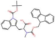 (S)-2-((((9H-Fluoren-9-yl)methoxy)carbonyl)(methyl)amino)-3-(1-(tert-butoxycarbonyl)-1H-indol-3-yl…