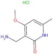 3-(Aminomethyl)-4-methoxy-6-methylpyridin-2(1H)-one hydrochloride
