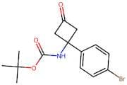 tert-Butyl N-[1-(4-bromophenyl)-3-oxocyclobutyl]carbamate