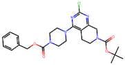 tert-Butyl 4-(4-((benzyloxy)carbonyl)piperazin-1-yl)-2-chloro-5,8-dihydropyrido[3,4-d]pyrimidine-7…