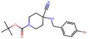 tert-Butyl 4-((4-bromobenzyl)amino)-4-cyanopiperidine-1-carboxylate