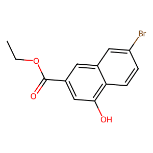 2-Naphthalenecarboxylic acid, 7-bromo-4-hydroxy-, ethyl ester