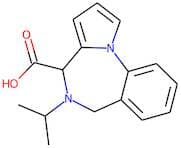 5,6-Dihydro-5-isopropyl-4H-pyrrolo[1,2-a][1,4]benzodiazepine-4-carboxylic acid