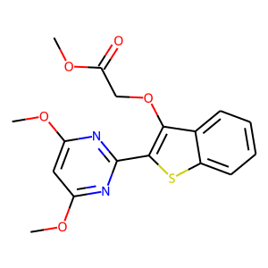 Methyl {[2-(4,6-dimethoxypyrimidine-2-yl)-1-benzothien-3-yl]oxy}acetate