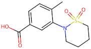 3-(1,1-Dioxido-1,2-thiazinan-2-yl)-4-methylbenzoic acid