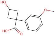 3-Hydroxy-1-(3-methoxyphenyl)cyclobutane-1-carboxylic acid
