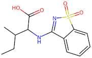 2-((1,1-Dioxidobenzo[d]isothiazol-3-yl)amino)-3-methylpentanoic acid