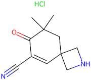 8,8-Dimethyl-7-oxo-2-azaspiro[3.5]non-5-ene-6-carbonitrile hydrochloride