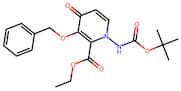 Ethyl 3-(benzyloxy)-1-((tert-butoxycarbonyl)amino)-4-oxo-1,4-dihydropyridine-2-carboxylate