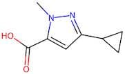 3-Cyclopropyl-1-methyl-1H-pyrazole-5-carboxylic acid