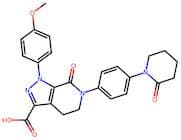 1-(4-Methoxyphenyl)-7-oxo-6-(4-(2-oxopiperidin-1-yl)phenyl)-4,5,6,7-tetrahydro-1H-pyrazolo[3,4-c]p…