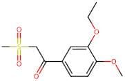 1-(3-Ethoxy-4-methoxyphenyl)-2-(methylsulfonyl)ethanone