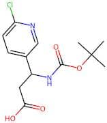 3-((Tert-butoxycarbonyl)amino)-3-(6-chloropyridin-3-yl)propanoic acid