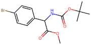 Methyl 2-(4-bromophenyl)-2-((tert-butoxycarbonyl)amino)acetate