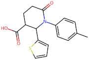 6-Oxo-2-(thiophen-2-yl)-1-(p-tolyl)piperidine-3-carboxylic acid