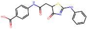 4-{2-[4-oxo-2-(phenylamino)-4,5-dihydro-1,3-thiazol-5-yl]acetamido}benzoic acid