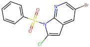 5-Bromo-2-chloro-1-(phenylsulfonyl)-1H-pyrrolo[2,3-b]pyridine