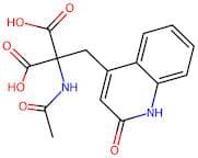 2-Acetamido-2-((2-oxo-1,2-dihydroquinolin-4-yl)methyl)malonic acid