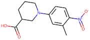 1-(3-Methyl-4-nitrophenyl)piperidine-3-carboxylic acid