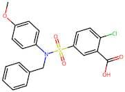 5-[benzyl(4-methoxyphenyl)sulfamoyl]-2-chlorobenzoic acid