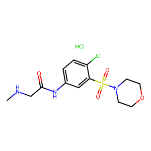 n-[4-chloro-3-(morpholine-4-sulfonyl)phenyl]-2-(methylamino)acetamide hydrochloride
