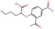 2-(2-Acetyl-4-nitrophenoxy)hexanoic acid