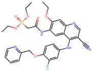 Diethyl (2-((4-((3-chloro-4-(pyridin-2-ylmethoxy)phenyl)amino)-3-cyano-7-ethoxyquinolin-6-yl)amino…