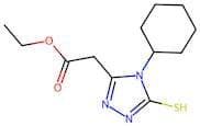 Ethyl 2-(4-cyclohexyl-5-sulfanyl-4h-1,2,4-triazol-3-yl)acetate