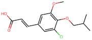 (2e)-3-[3-chloro-5-methoxy-4-(2-methylpropoxy)phenyl]prop-2-enoic acid