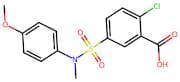 2-Chloro-5-[(4-methoxyphenyl)(methyl)sulfamoyl]benzoic acid