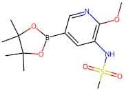 N-[2-Methoxy-5-(4,4,5,5-tetramethyl-1,3,2-dioxaborolan-2-yl)pyridin-3-yl]methanesulfonamide