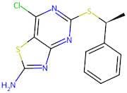 (S)-7-chloro-5-((1-phenylethyl)thio)thiazolo[4,5-d]pyrimidin-2-amine