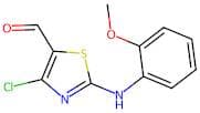 4-Chloro-2-((2-methoxyphenyl)amino)thiazole-5-carbaldehyde