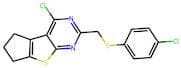 4-Chloro-2-[[(4-chlorophenyl)thio]methyl]-6,7-dihydro-5H-cyclopenta[4,5]thieno[2,3-d]pyrimidine
