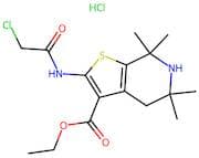 Ethyl 2-(2-chloroacetamido)-5,5,7,7-tetramethyl-4H,5H,6H,7H-thieno[2,3-c]pyridine-3-carboxylate hy…