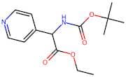 Ethyl 2-((tert-butoxycarbonyl)amino)-2-(pyridin-4-yl)acetate