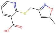 2-{[(5-methyl-1,2-oxazol-3-yl)methyl]sulfanyl}pyridine-3-carboxylic acid
