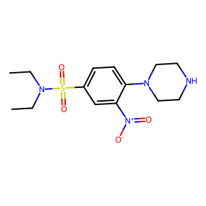 N,N-Diethyl-3-nitro-4-(1-piperazinyl)benzenesulfonamide
